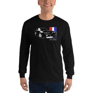 3rd Gen Camaro Long Sleeve Shirt modeled in black